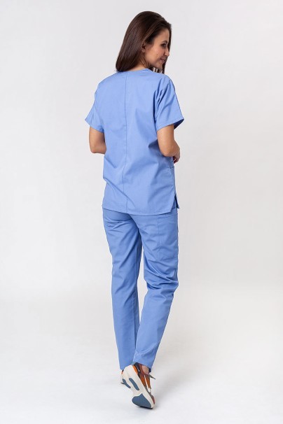 Women's Cherokee Originals scrubs set (V-neck top, N.Rise trousers) ceil blue-1