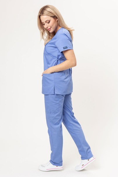 Women's Cherokee Originals (Mock top, N.Rise trousers) scrubs set ciel blue-1