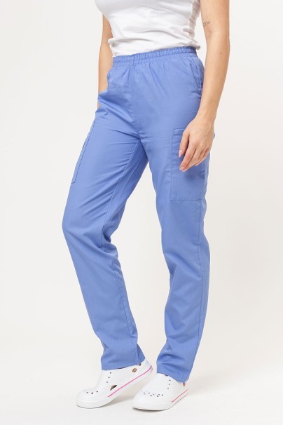 Women's Cherokee Originals (Mock top, N.Rise trousers) scrubs set ciel blue-8