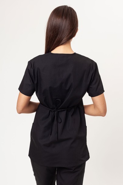 Women’s Cherokee Originals Mock Wrap Tunic scrub top black-2