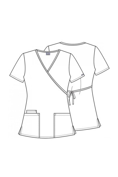 Women's Cherokee Originals (Mock top, N.Rise trousers) scrubs set black-11