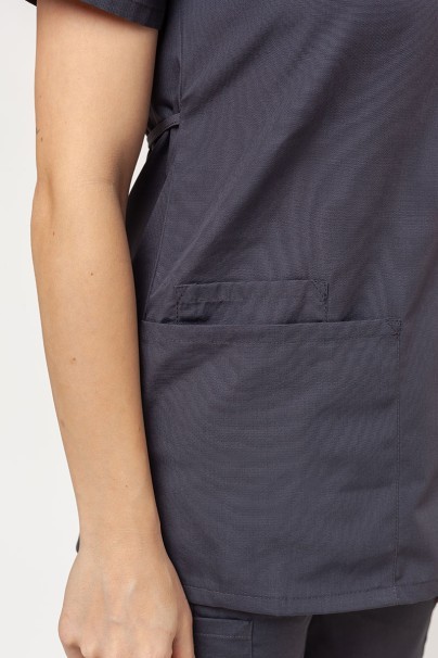 Women’s Cherokee Originals Mock Wrap Tunic scrub top pewter-4