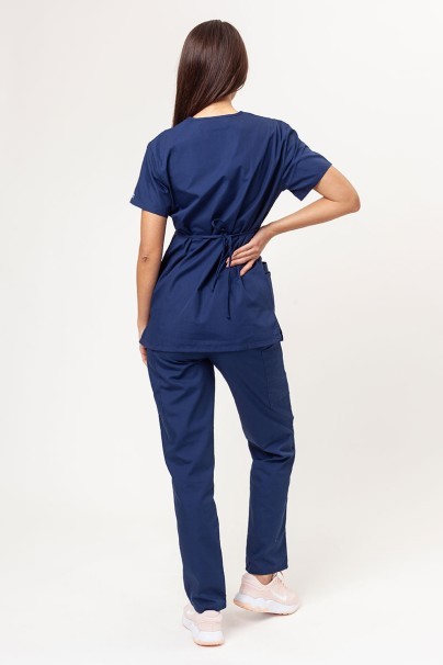 Women's Cherokee Originals (Mock top, N.Rise trousers) scrubs set navy-2