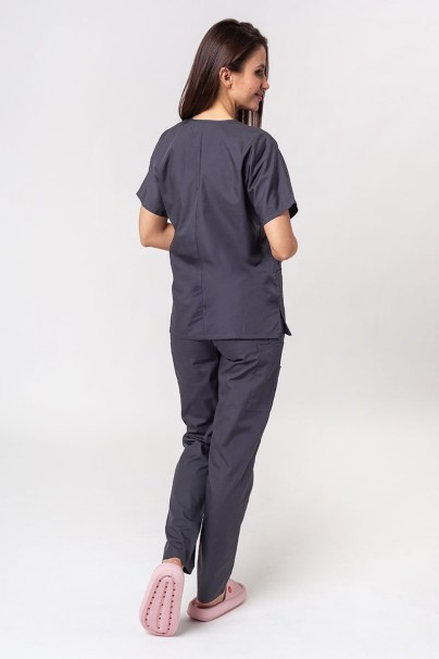 Women's Cherokee Originals scrubs set (V-neck top, N.Rise trousers) pewter-1