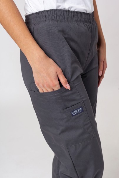 Women's Cherokee Originals scrubs set (V-neck top, N.Rise trousers) pewter-9