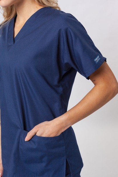 Women’s Cherokee Originals V-Neck scrub top navy-3