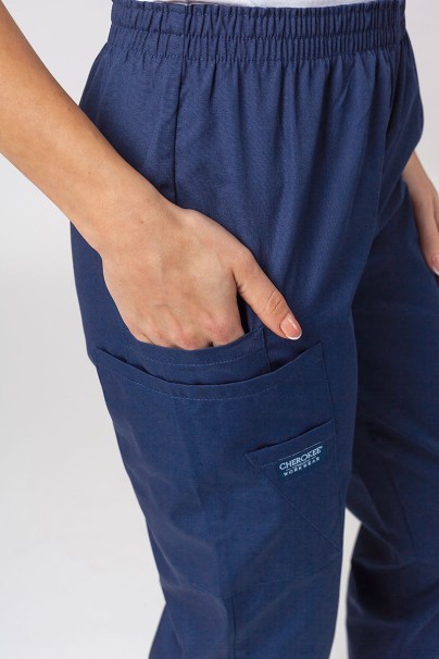 Women’s Cherokee Originals Natural Rise scrub trousers navy-3