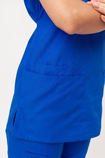 Women's Cherokee Originals (Mock top, N.Rise trousers) scrubs set royal blue-6