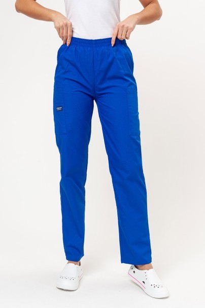 Women's Cherokee Originals (Mock top, N.Rise trousers) scrubs set royal blue-8