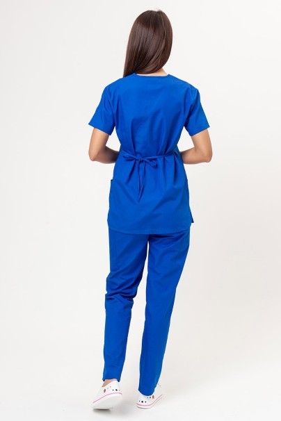 Women's Cherokee Originals (Mock top, N.Rise trousers) scrubs set royal blue-2