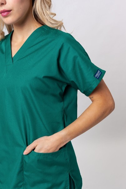 Women's Cherokee Originals scrubs set (V-neck top, N.Rise trousers) hunter green-4