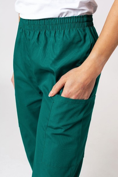 Women's Cherokee Originals scrubs set (V-neck top, N.Rise trousers) hunter green-9