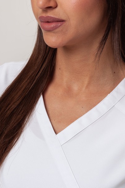 Women’s Dickies EDS Essentials Mock scrub top white-4