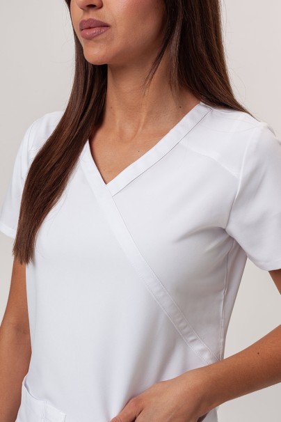 Women’s Dickies EDS Essentials Mock scrub top white-2