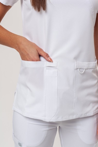 Women’s Dickies EDS Essentials Mock scrub top white-5