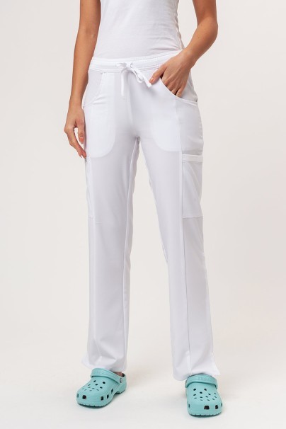 Women's Dickies EDS Essentials scrubs set (Mock top, Mid Rise trousers) white-8