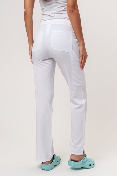 Women's Dickies EDS Essentials scrubs set (Mock top, Mid Rise trousers) white-9