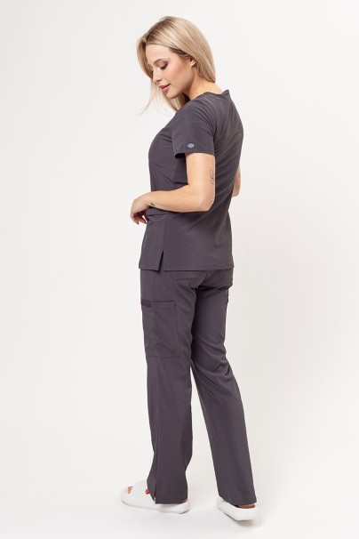 Women's Dickies EDS Essentials scrubs set (Mock top, Mid Rise trousers) pewter-1