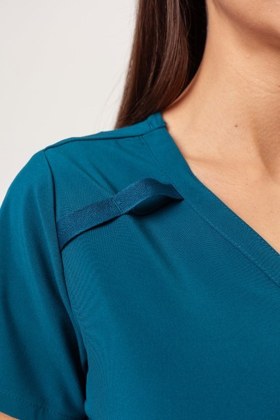 Women's Dickies EDS Essentials scrubs set (Mock top, Mid Rise trousers) caribbean blue-5