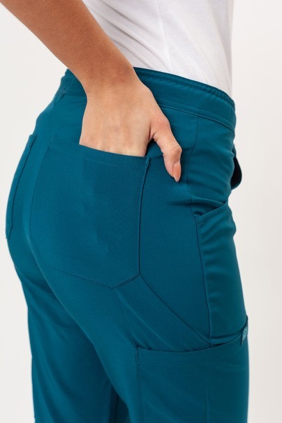 Women's Dickies EDS Essentials scrubs set (Mock top, Mid Rise trousers) caribbean blue-13