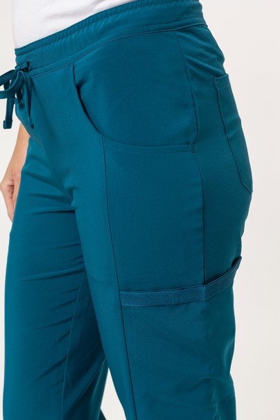 Women's Dickies EDS Essentials scrubs set (Mock top, Mid Rise trousers) caribbean blue-12