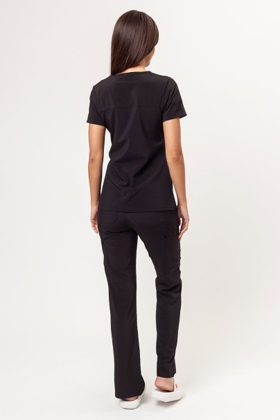 Women's Dickies EDS Essentials scrubs set (Mock top, Mid Rise trousers) black-1
