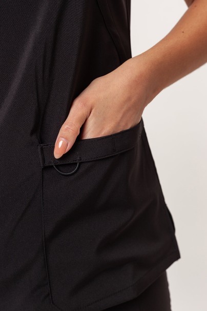 Women's Dickies EDS Essentials scrubs set (Mock top, Mid Rise trousers) black-7