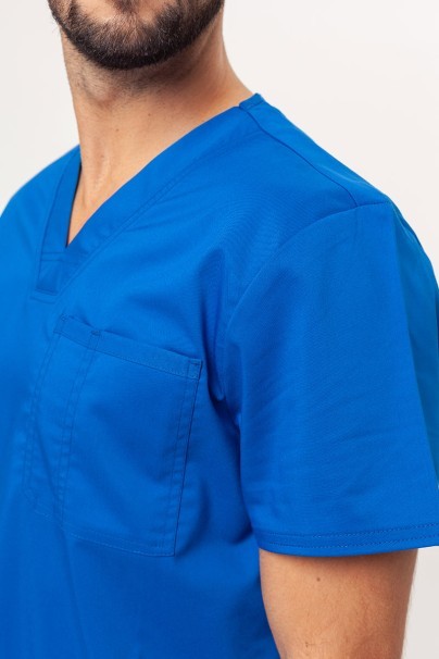 Men's Cherokee Revolution V-neck scrub top royal blue-3