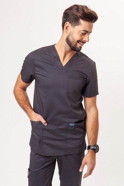 Men's Cherokee Revolution scrubs set (V-neck top, Fly Cargo trousers) pewter-2