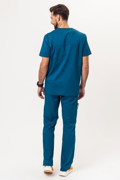 Men's Cherokee Revolution scrubs set (V-neck top, Fly Cargo trousers) caribbean blue-1