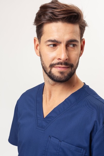 Men's Cherokee Revolution V-neck scrub top navy-2