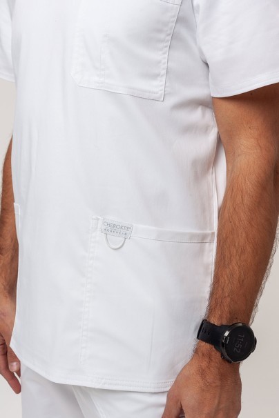 Men's Cherokee Revolution scrubs set (V-neck top, Fly Cargo trousers) white-5