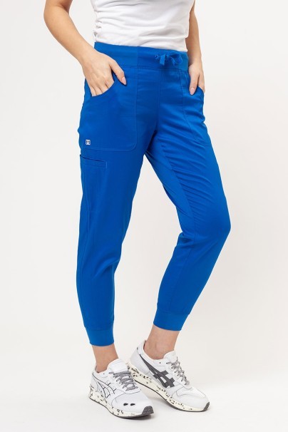 Women's Maevn Matrix scrubs set (Double V-neck top, Yogga trousers) royal blue-7