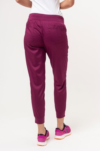 Women's Maevn Matrix Yogga jogger scrub trousers wine-2