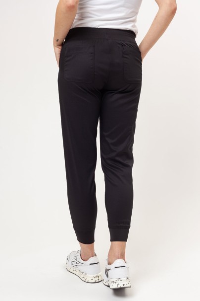 Women's Maevn Matrix scrubs set (Double V-neck top, Yogga trousers) black-8
