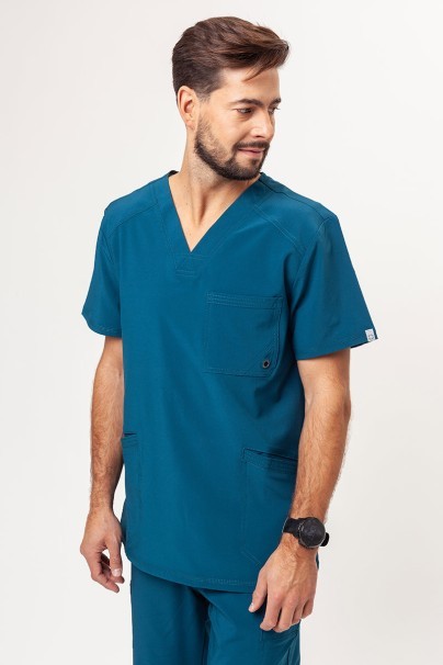 Men's Cherokee Infinity (V-neck top, Fly trousers) scrubs set caribbean blue-2