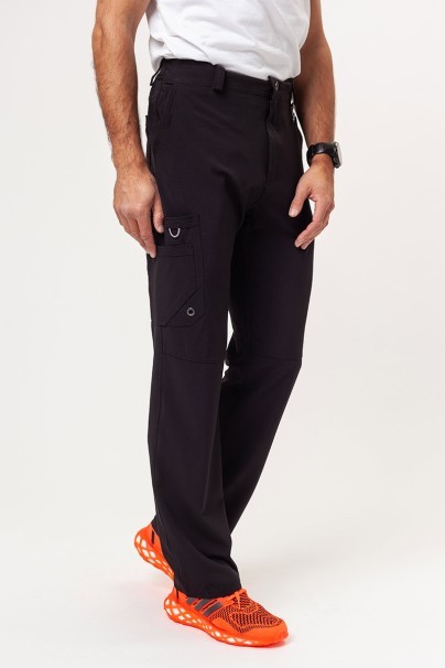 Men's Cherokee Infinity (V-neck top, Fly trousers) scrubs set black-7