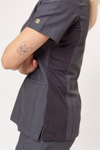 Women's Maevn Matrix Pro (Curved top, Jogger trousers) scrubs set heather grey-6