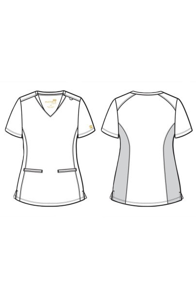 Women's Maevn Matrix Pro (Curved top, Jogger trousers) scrubs set black-14