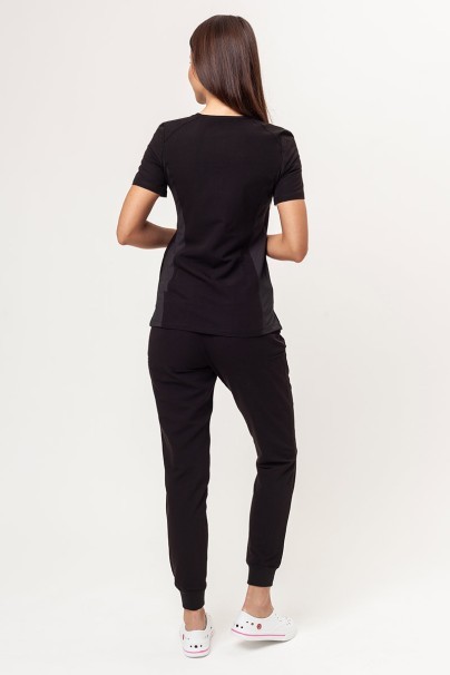 Women's Maevn Matrix Pro (Curved top, Jogger trousers) scrubs set black-2