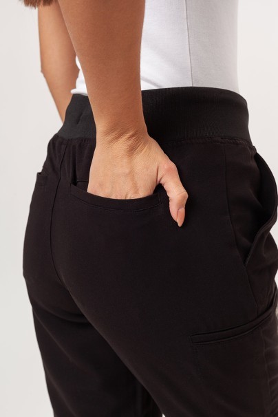 Women's Maevn Matrix Pro (Curved top, Jogger trousers) scrubs set black-12