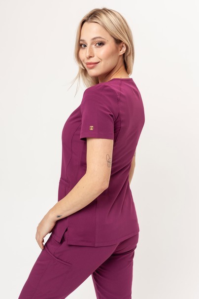 Women’s Maevn Matrix Pro Curved scrub top wine-1