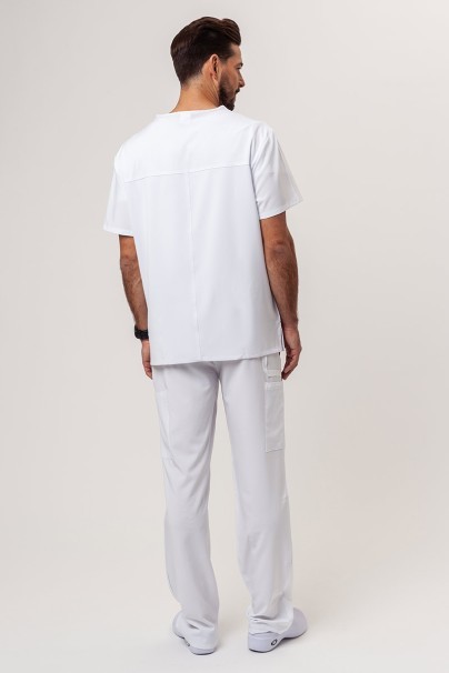 Men's Dickies EDS Essentials (V-neck top, Natural Rise trousers) scrubs set white-2