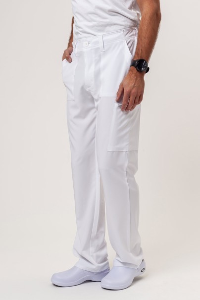 Men's Dickies EDS Essentials (V-neck top, Natural Rise trousers) scrubs set white-7