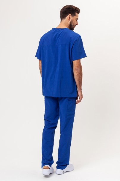 Men's Dickies EDS Essentials (V-neck top, Natural Rise trousers) scrubs set galaxy blue-1