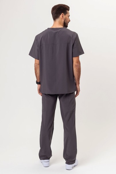 Men's Dickies EDS Essentials (V-neck top, Natural Rise trousers) scrubs set pewter-2