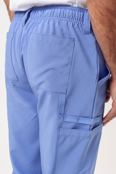 Men's Dickies EDS Essentials (V-neck top, Natural Rise trousers) scrubs set ciel blue-12