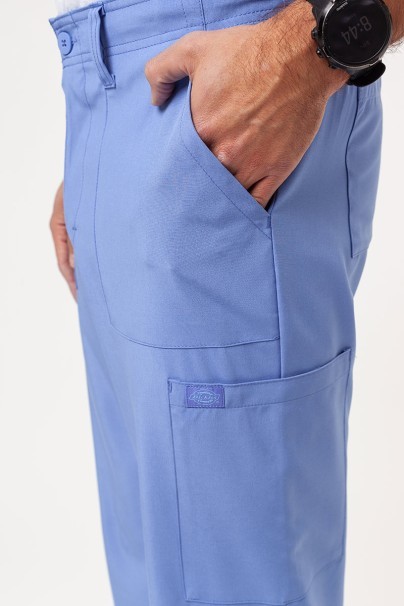 Men's Dickies EDS Essentials (V-neck top, Natural Rise trousers) scrubs set ciel blue-10