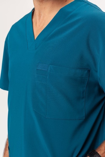 Men's Dickies EDS Essentials (V-neck top, Natural Rise trousers) scrubs set caribbean blue-5