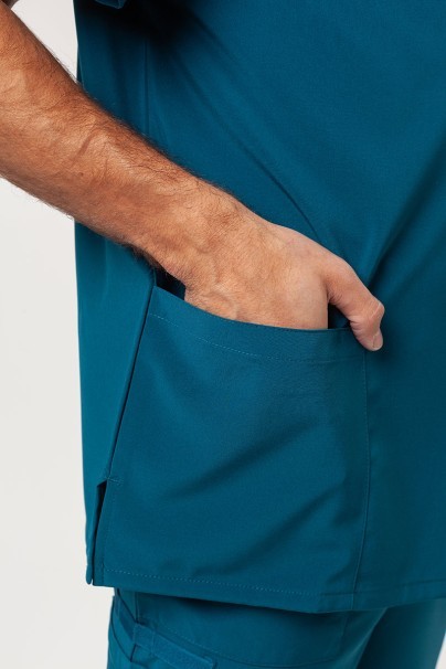 Men's Dickies EDS Essentials (V-neck top, Natural Rise trousers) scrubs set caribbean blue-7